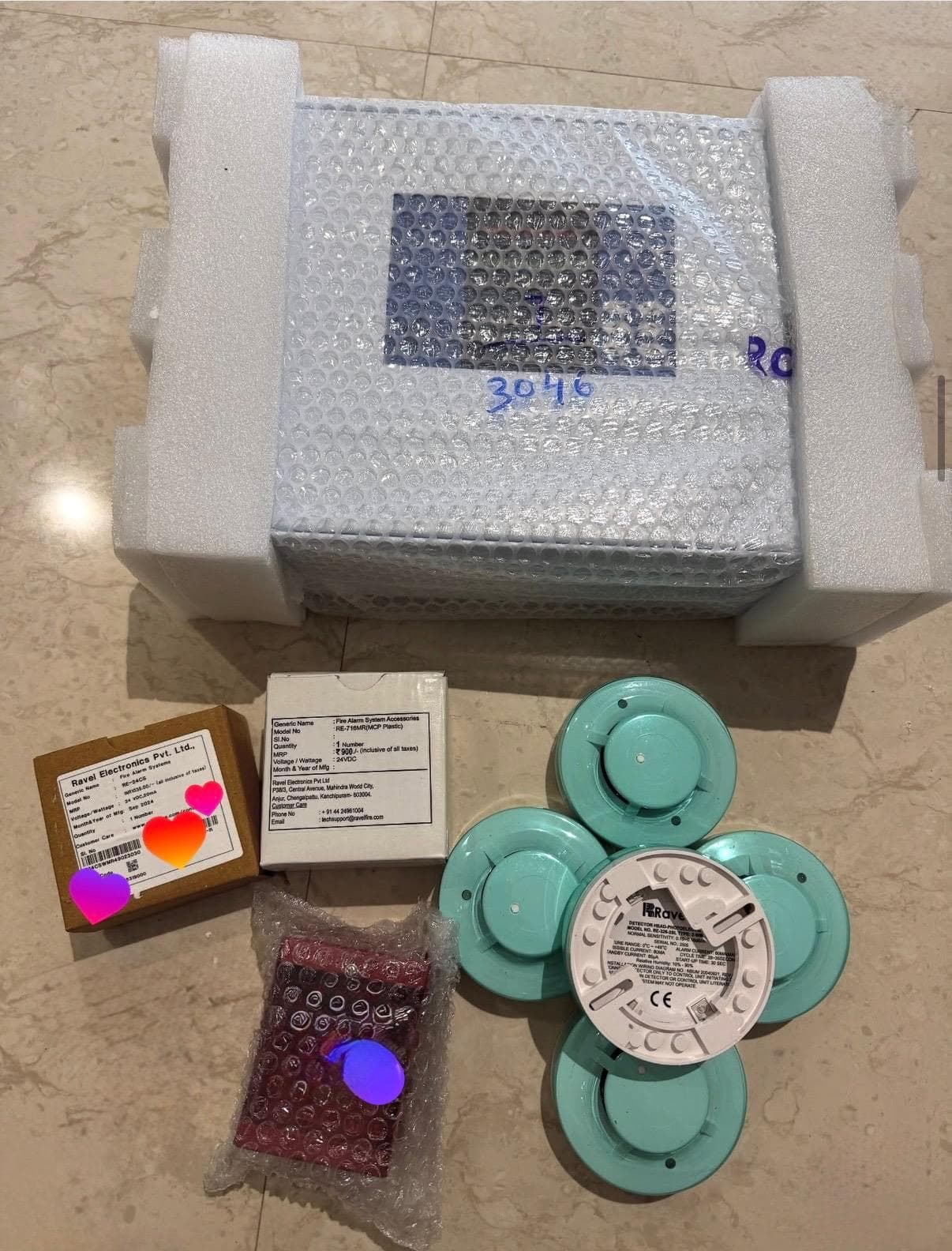 Detector heads received