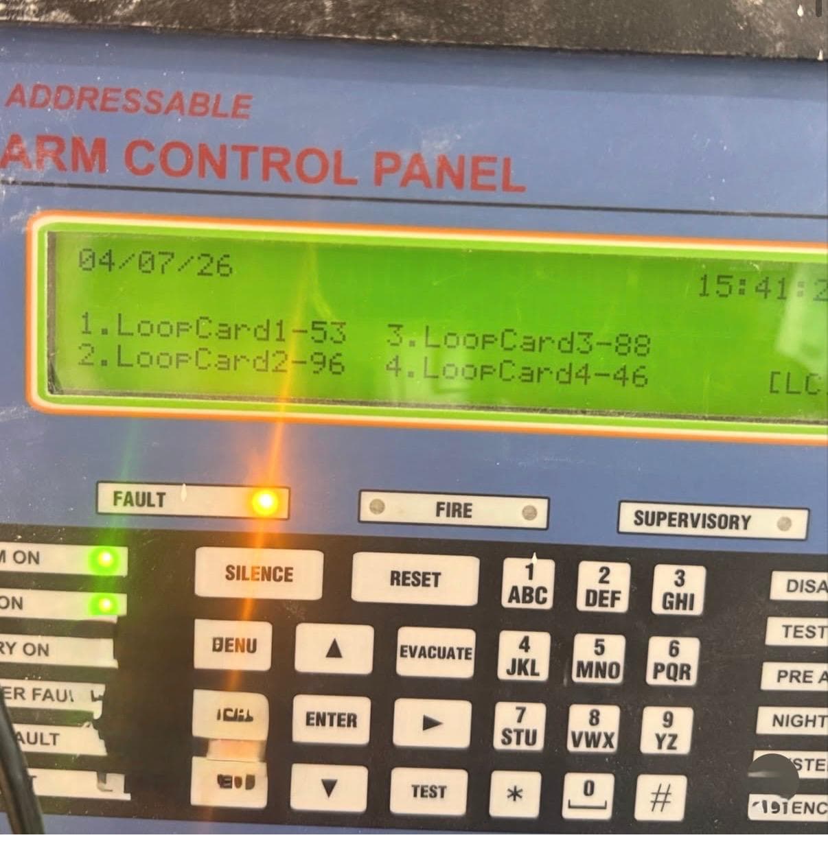 Loop card diagnostics