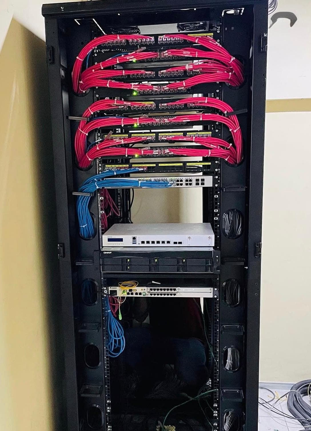 Core rack, mid-build